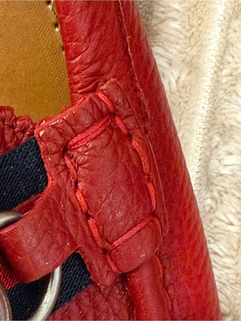 Gucci 322741 Red Pebbled driving loafers size 7 men’s. Excellent condition